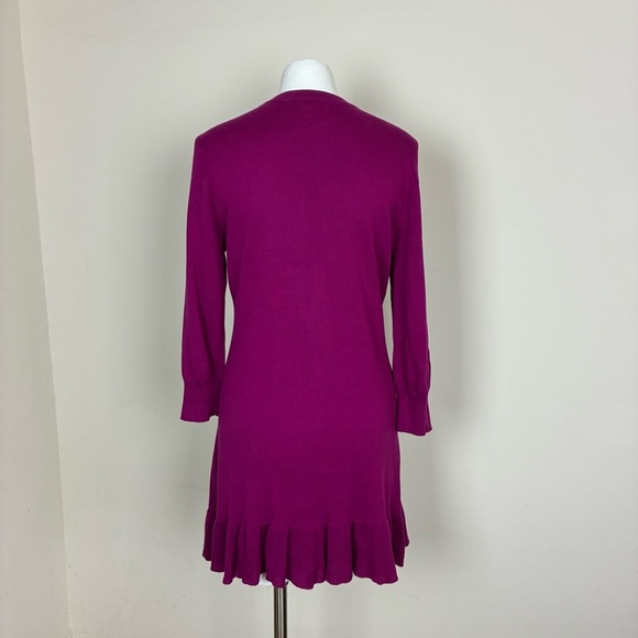 Anthro TABITHA Spilling Ruffle Tunic Cardigan Sweater- Sz M- - Picture 7 of 16